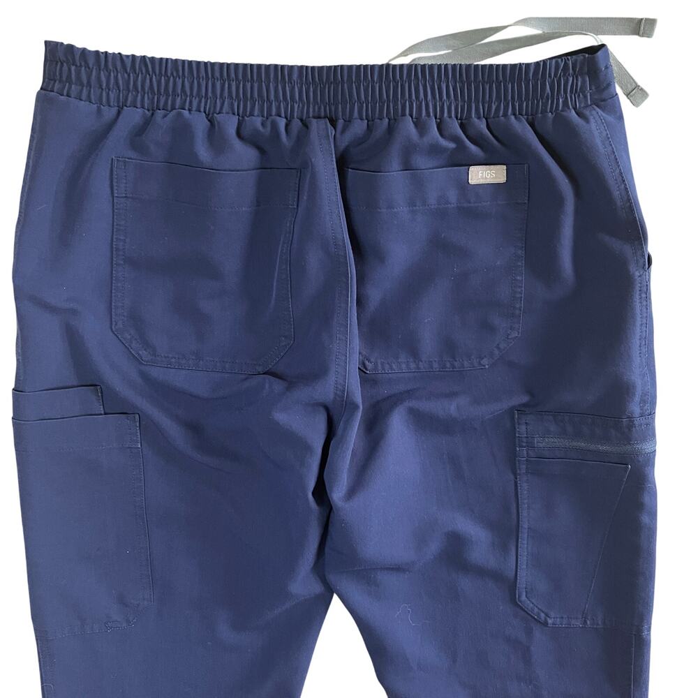 FIGS Yola Scrub Pants Navy Blue Jogger Drawstring Medical Size M - Picture 8 of 13